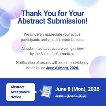 Thank you for your Abstract Submission